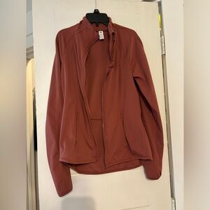 pink women’s athletic jacket zip up